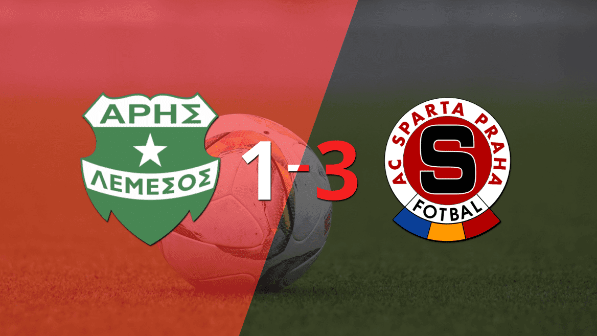 Veljko Birmancevic sentenció el triunfo de Sparta Praga ante Aris Limassol con doblete