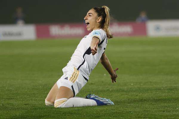 La defensa del Real Madrid Olga Carmona en una foto de archivo. EFE / Juanjo Martín.