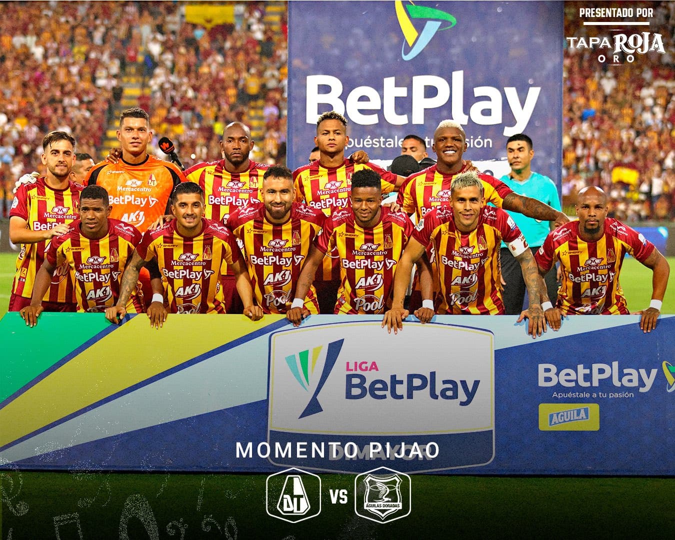 Deportes Tolima sufrió un inesperado revés al perder en casa por 0-1 con Águilas Doradas