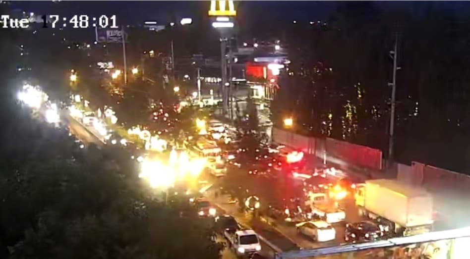 Accidente en ruta interamericana complica tránsito en varios sectores