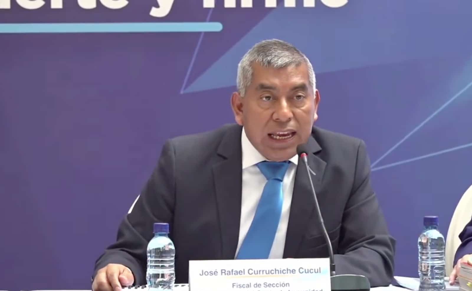 Rafael Curruchiche, Fiscal Especial contra la Impunidad FECI del Ministerio Público en su intervención en el caso Corrupción Semilla