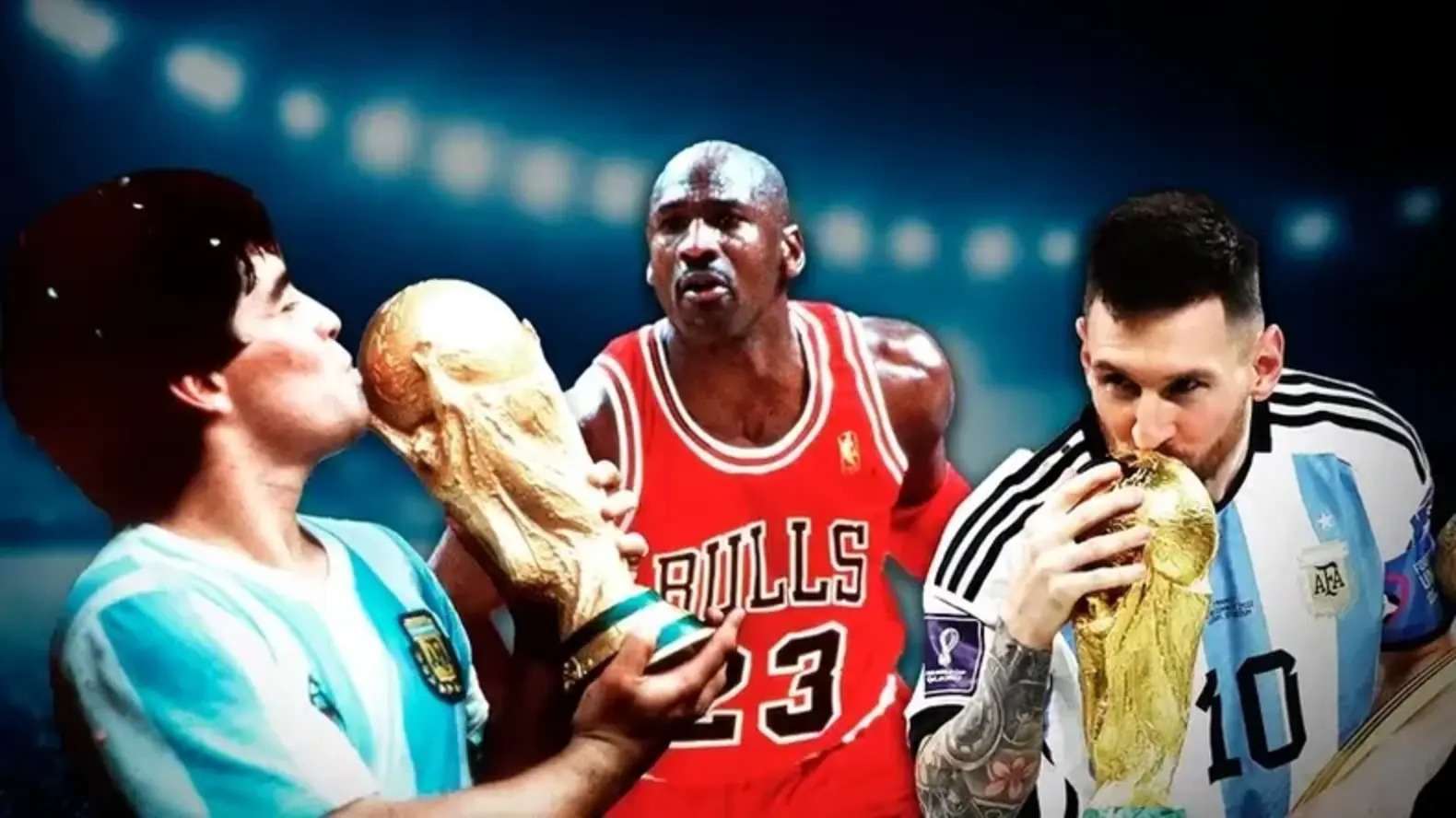 jordan, messi y maradona