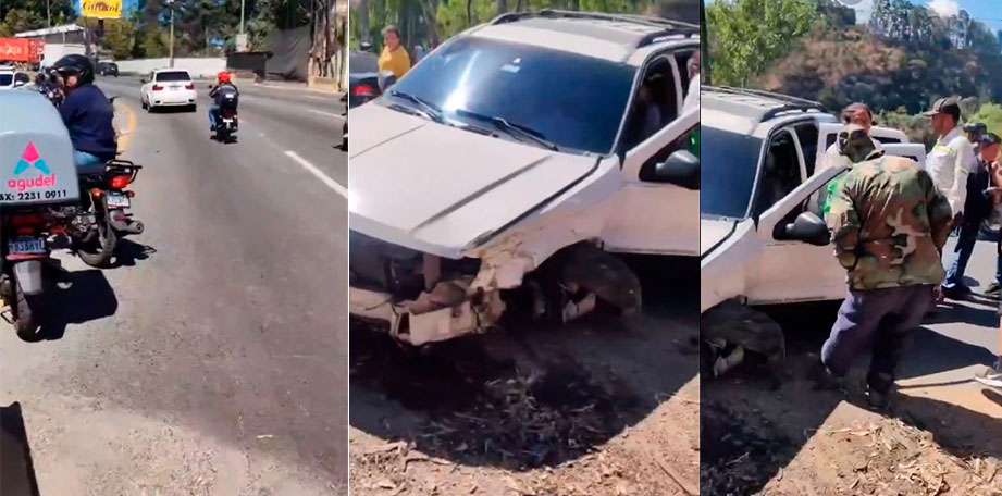 Múltiple accidente en accidente en bajada de Villalobos