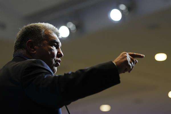 El presidente del FC Barcelona, Joan Laporta,en foto de archivo de Alejandro García . EFE