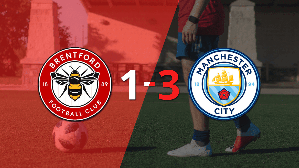 Manchester City vence por 3-1 a Brentford con triplete de Phil Foden