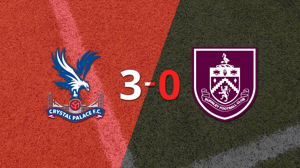 Crystal Palace liquidó en su casa a Burnley por 3 a 0
