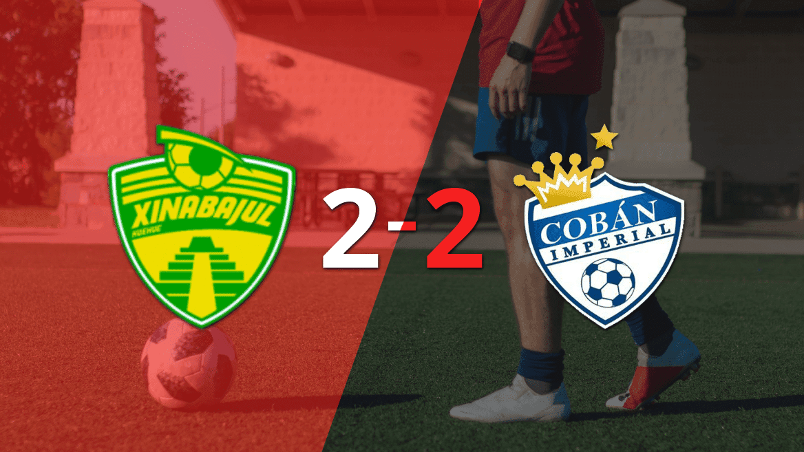 Cobán Imperial empató 2-2 ante Xinabajul con doblete de Edwin Bol