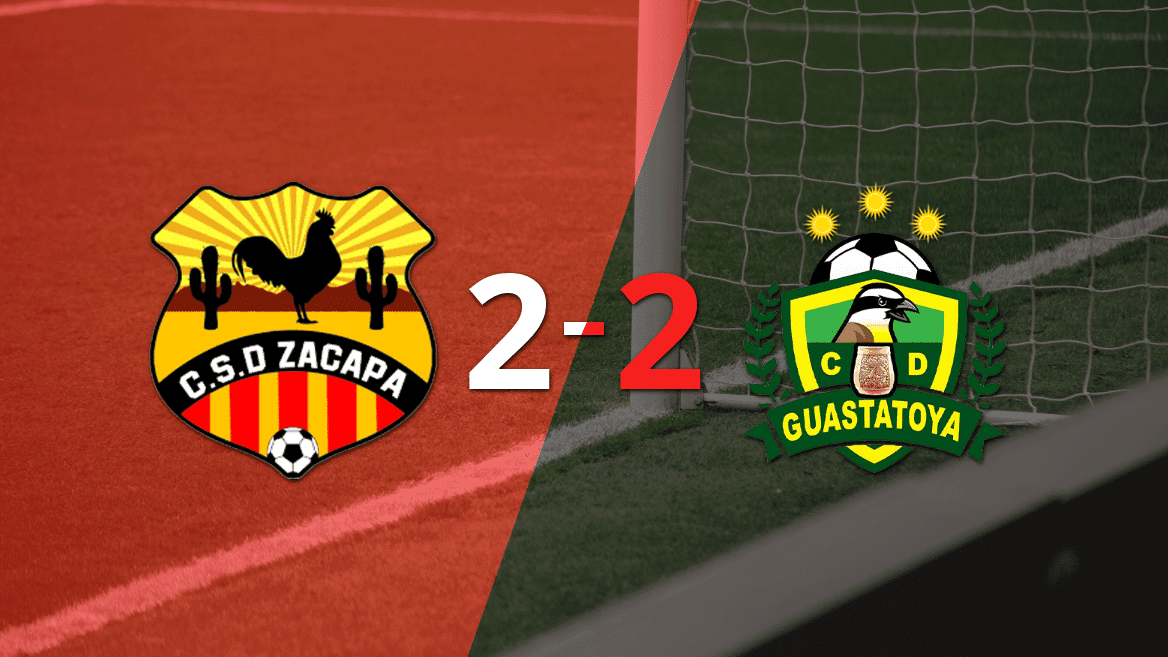 Empate a 2 entre Zacapa y Guastatoya