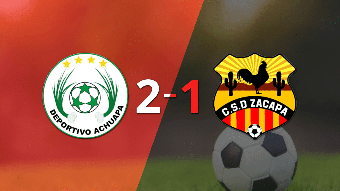 Con la mínima diferencia, Achuapa venció a Zacapa por 2 a 1
