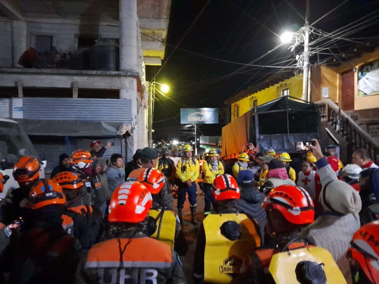 Centro de acopio Bomberos Volcán de Agua