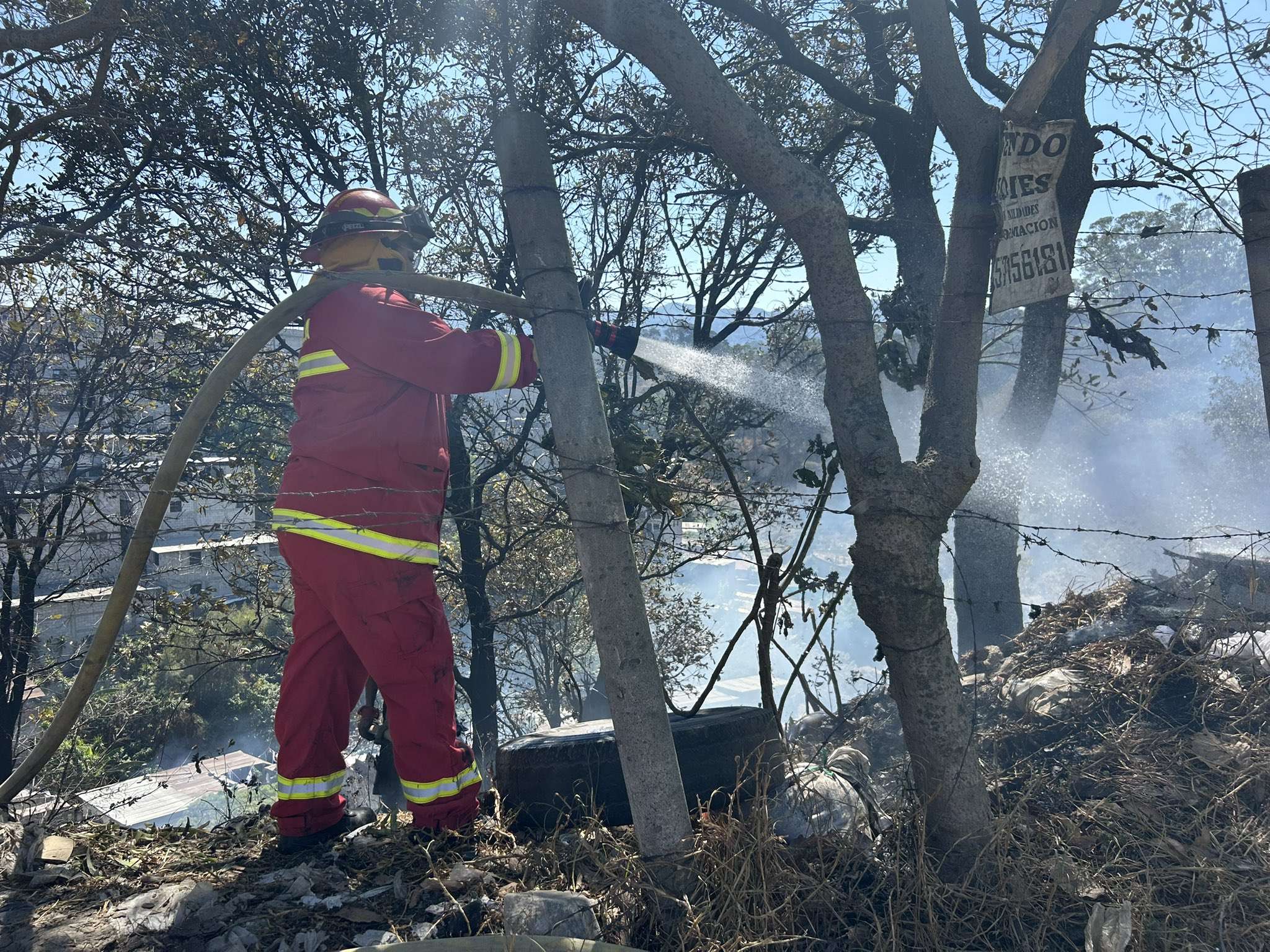 Autoridades reportaron incendios en algunas zonas de Mixco