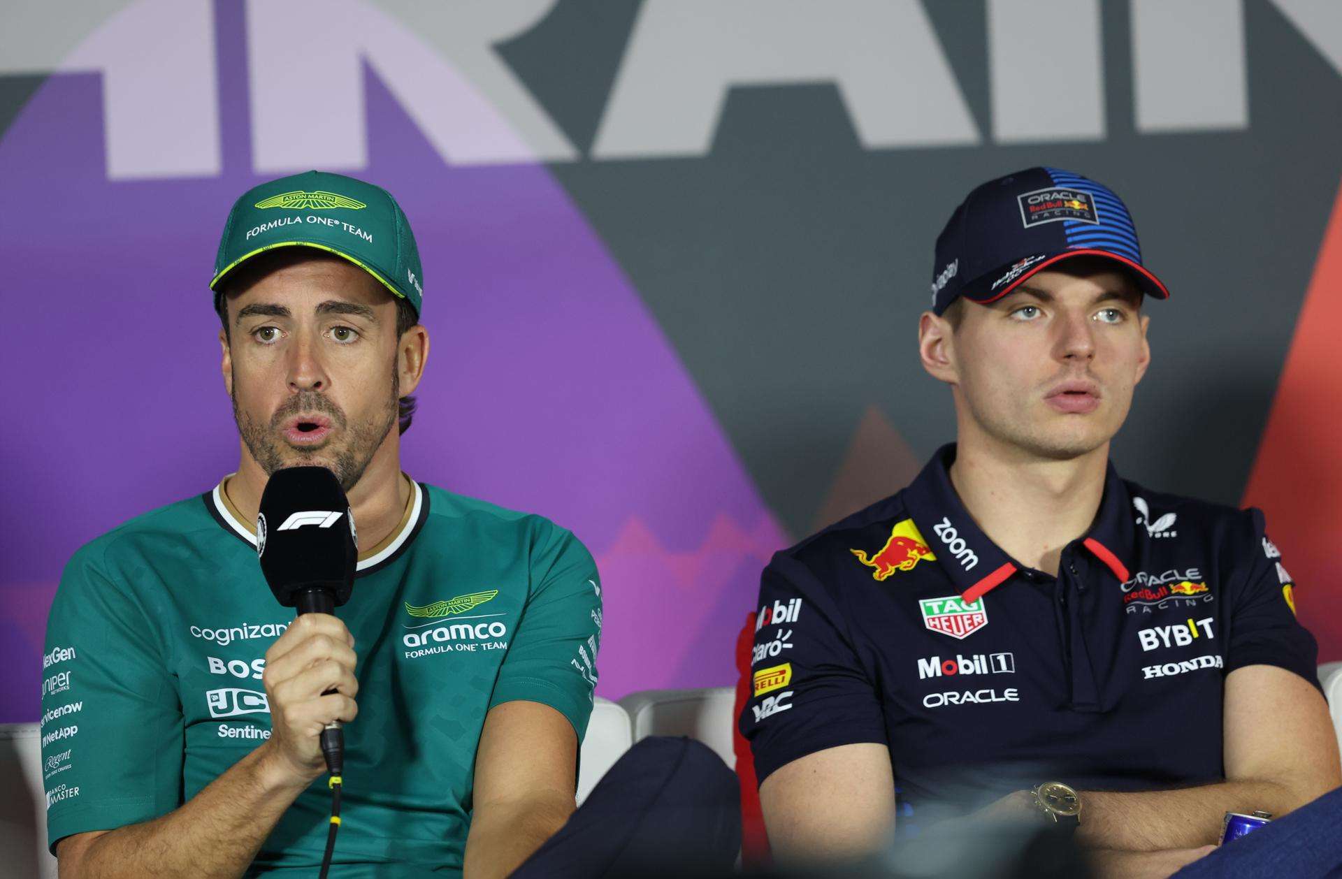 Fernando Alonso a Max Verstappen