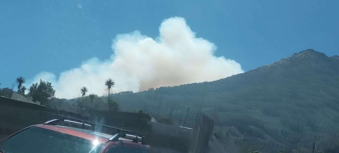 incendio volcán de agua