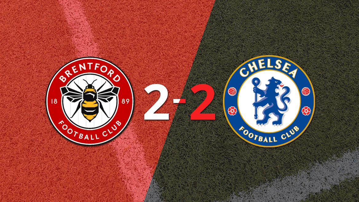 Brentford empató 2-2 en casa con Chelsea
