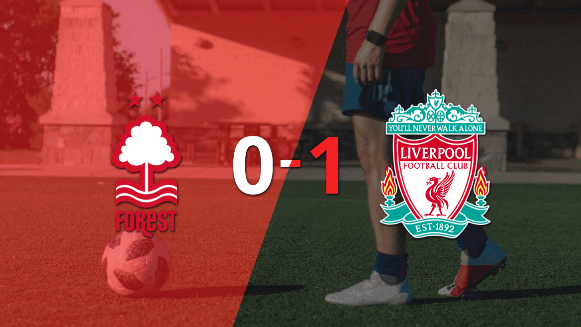 Solitario gol le da triunfo 1-0 a Liverpool sobre Nottingham Forest