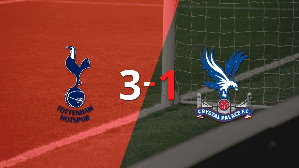Con muchos goles, Tottenham derrotó 3-1 a Crystal Palace