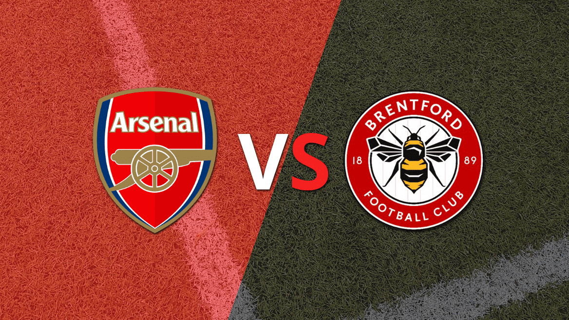 Se juega el segundo tiempo buscando el desempate entre Arsenal y Brentford