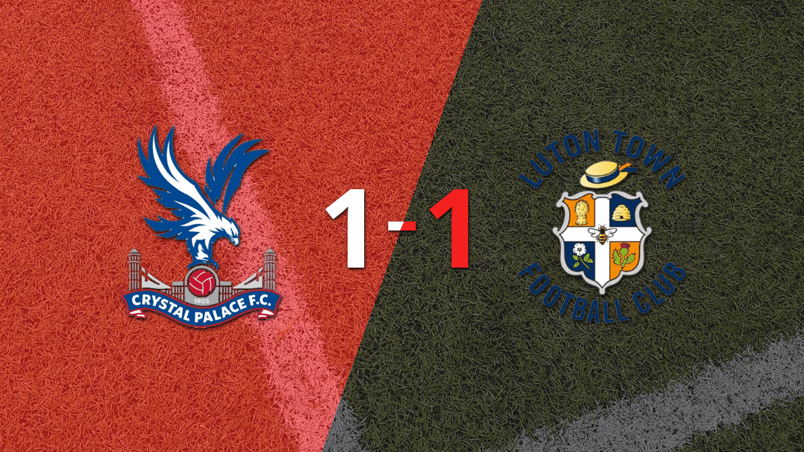 Crystal Palace y Luton Town empataron 1 a 1