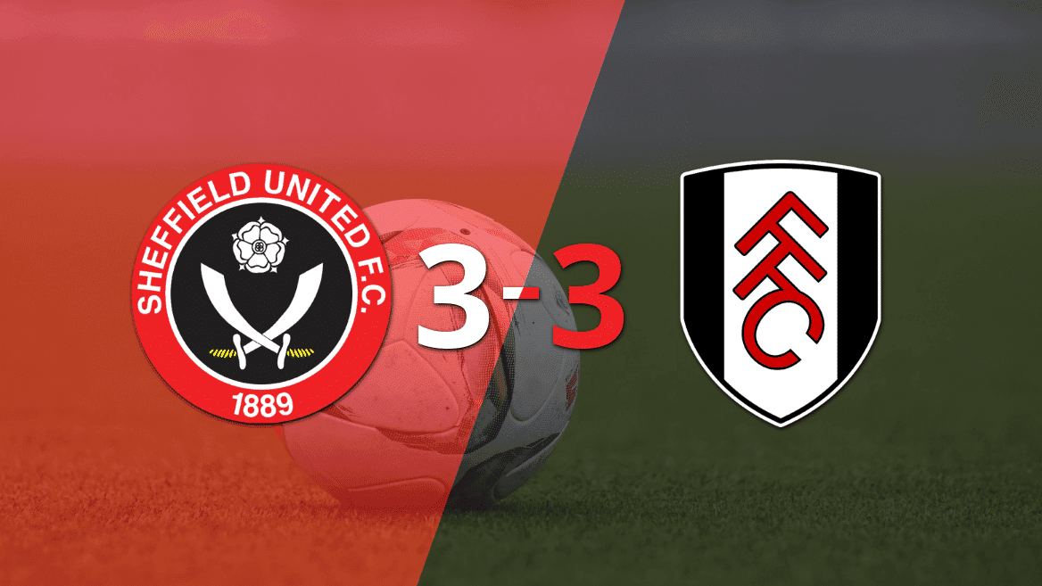 Los dos goles de Ben Brereton Díaz no evitaron el empate entre Sheffield United y Fulham