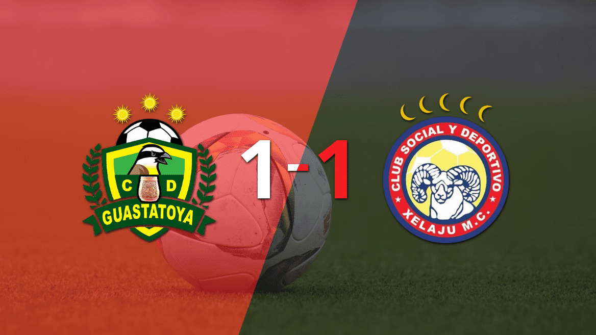 Guastatoya y Xelajú igualaron 1 a 1