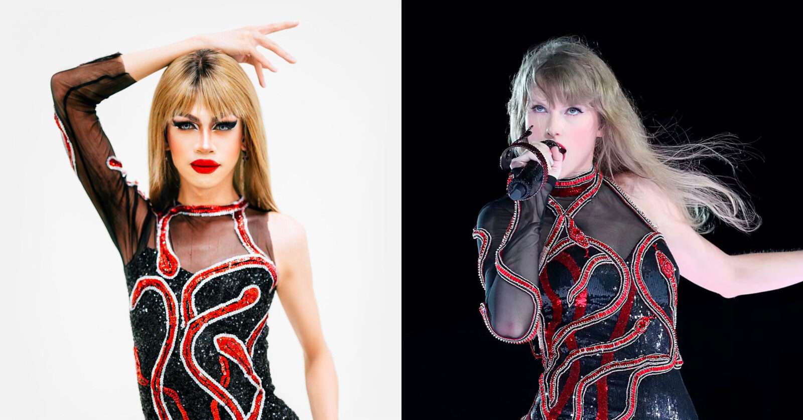 taylor swift y su doble asiatico