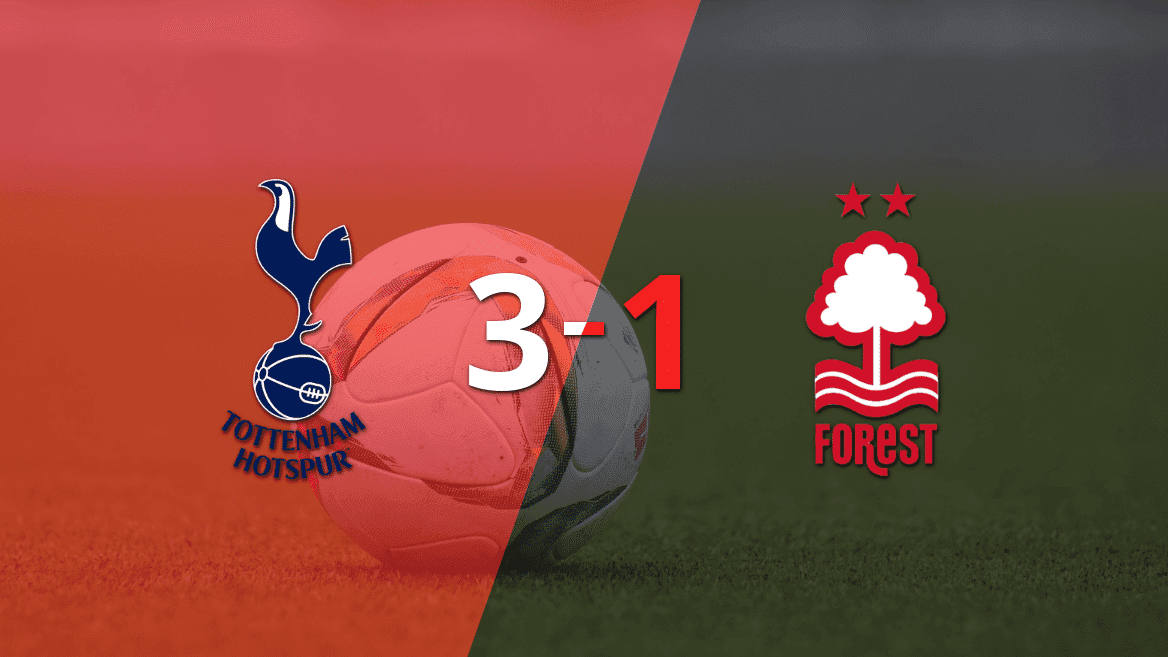 Sin muchas complicaciones, Tottenham venció 3-1 a Nottingham Forest