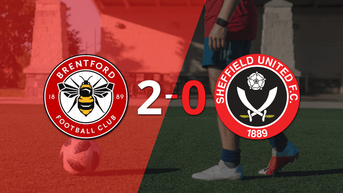 Con dos goles, Brentford se impuso a Sheffield United en el estadio Gtech Community Stadium
