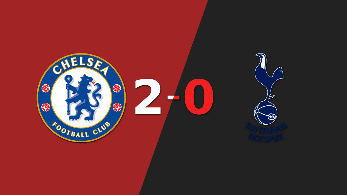 Chelsea le ganó como anfitrión a Tottenham por 2-0