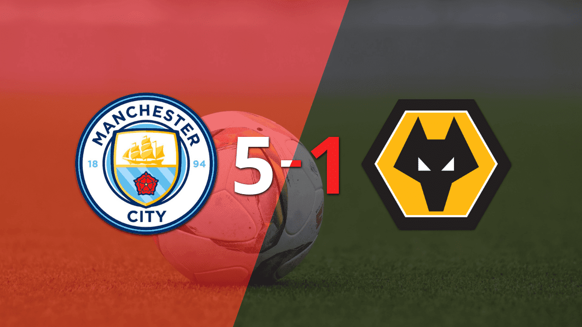 Erling Haaland brilla con un póker de goles en la victoria 5-1 de Manchester City