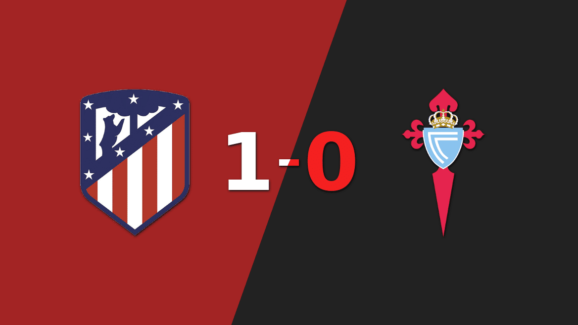 Apretada victoria de Atlético de Madrid frente a Celta