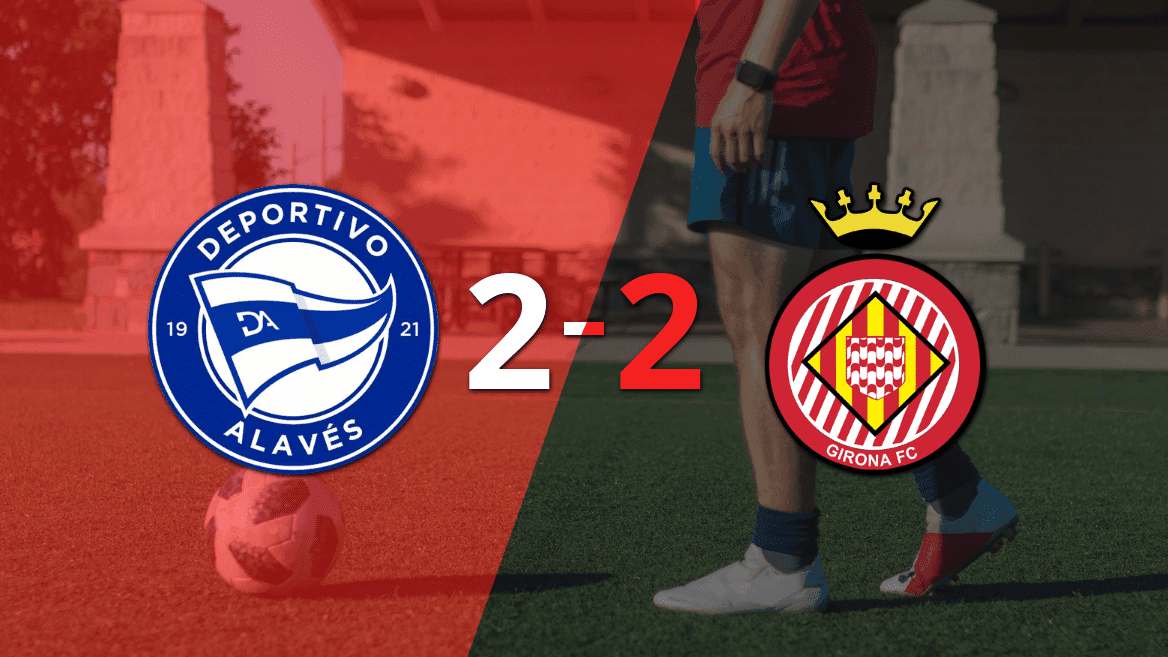 Alavés empató 2-2 ante Girona con doblete de Jon Guridi