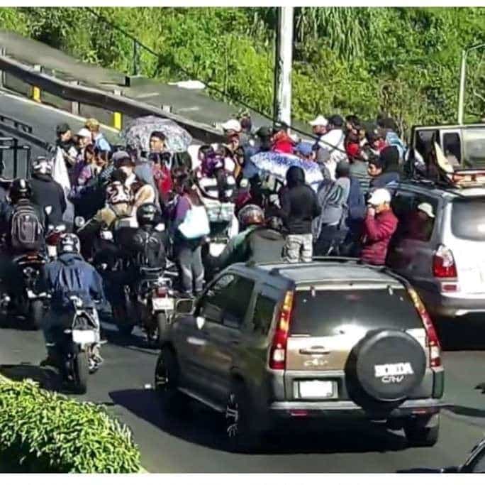 ACTUALIZACIÓN | Bloqueo por manifestación en Puente Belice persiste por más de una hora