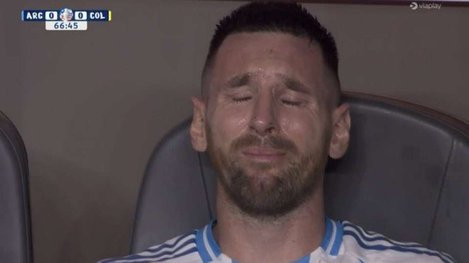Messi llora