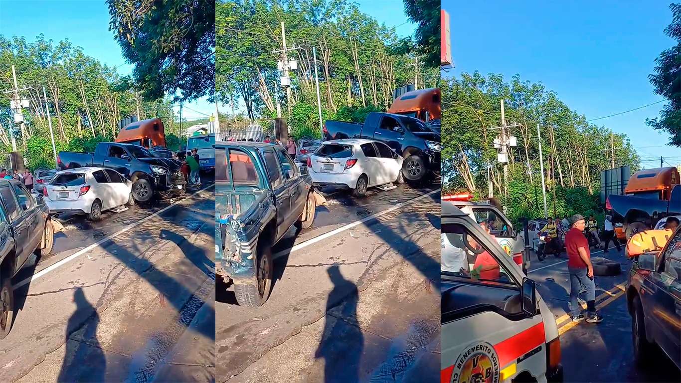 ÚLTIMA HORA | Tráiler choca contra 8 vehículos y deja varios heridos