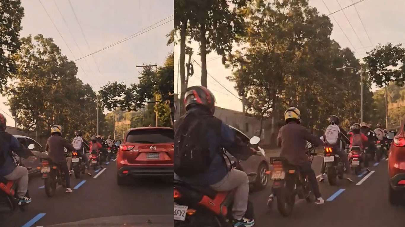 Carril exclusivo para motos