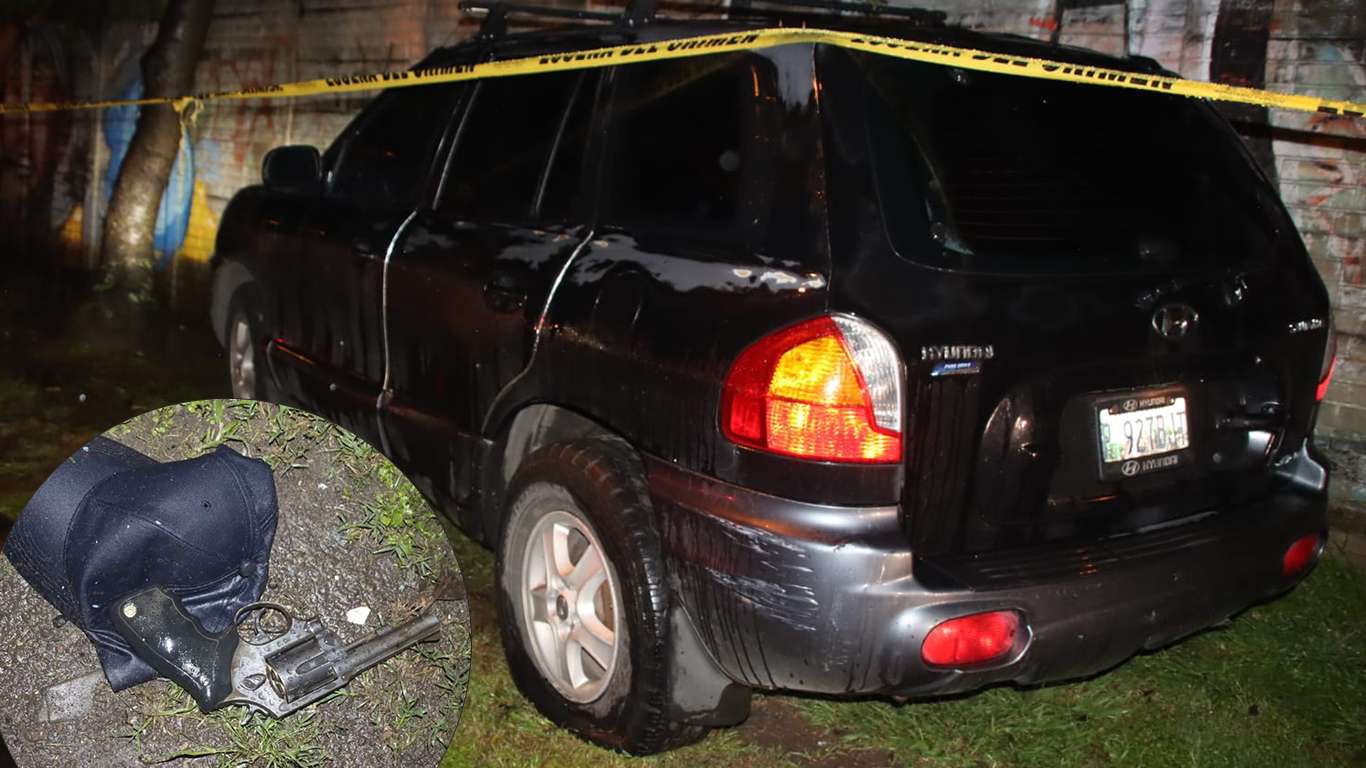 Así fue la persecusión y enfrentamiento entre PNC y robacarros en zona 12