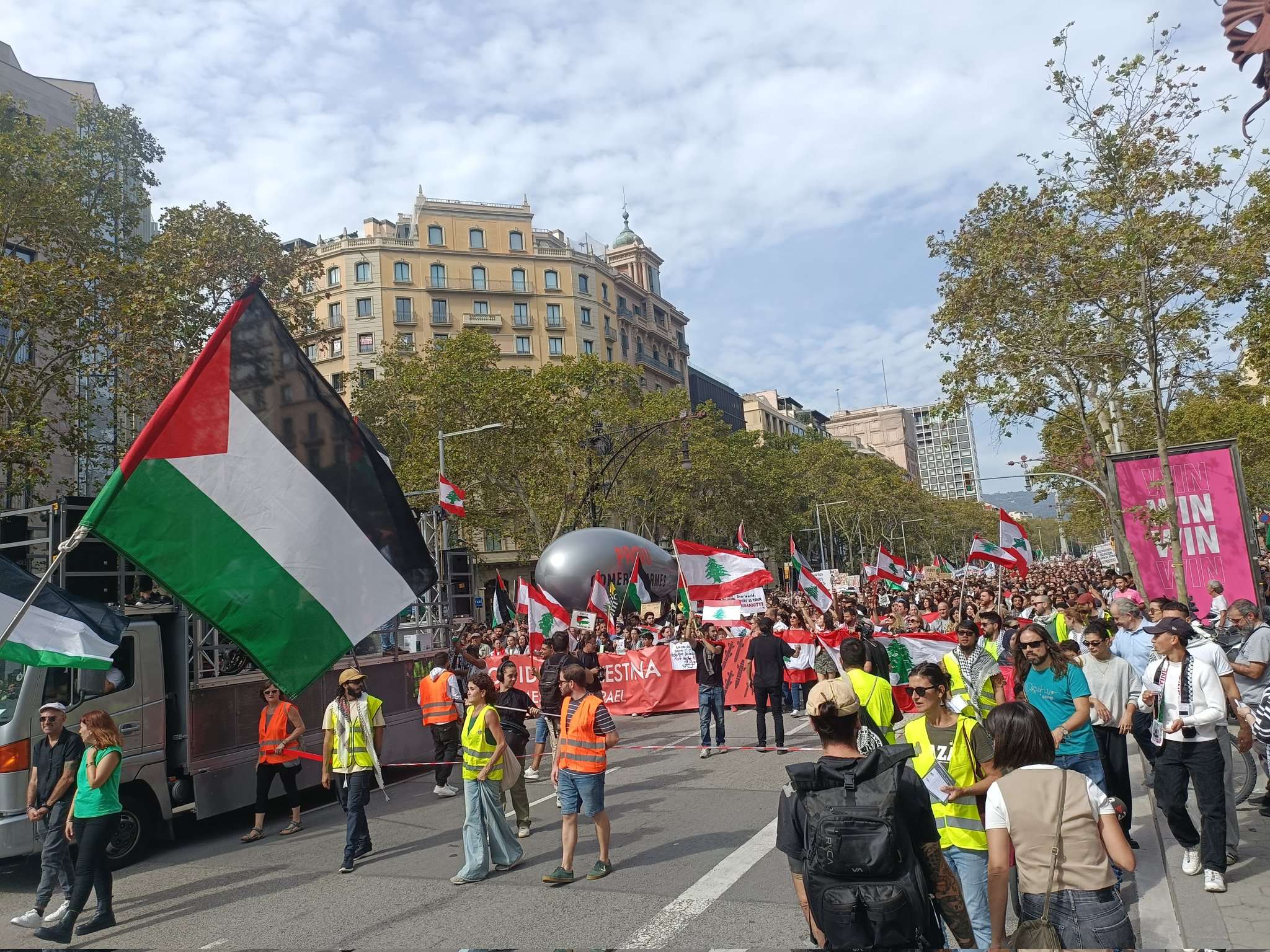 manifestación por palestina