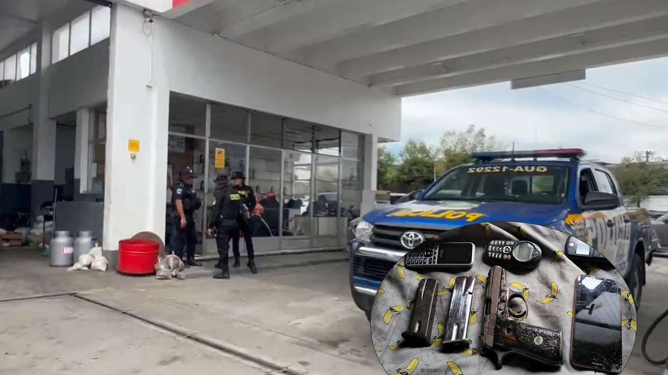 MP localiza en zona 5 chalecos de la PNC, placas de carros y municiones del Ejército