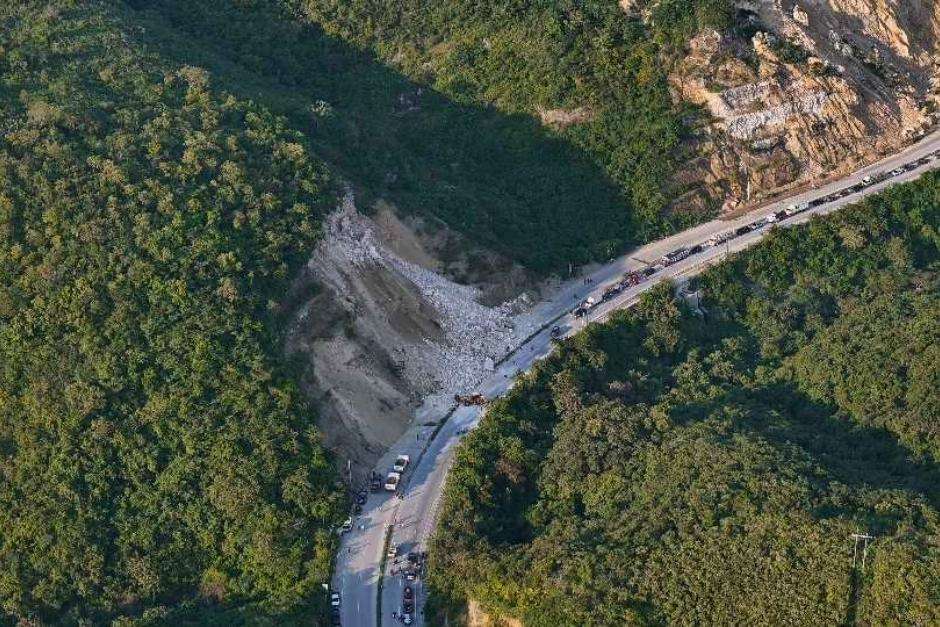 Estas son las rutas alternas por el deslizamiento de tierra en el km 61 de la ruta al Atlántico