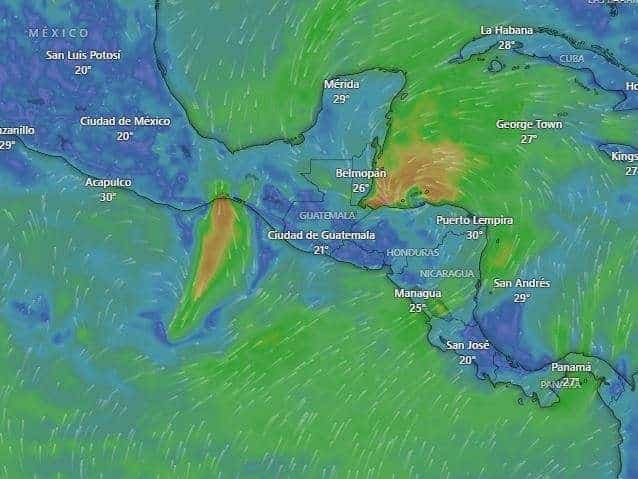 EN VIVO | Sigue el trayecto de la tormenta Sara en tiempo real