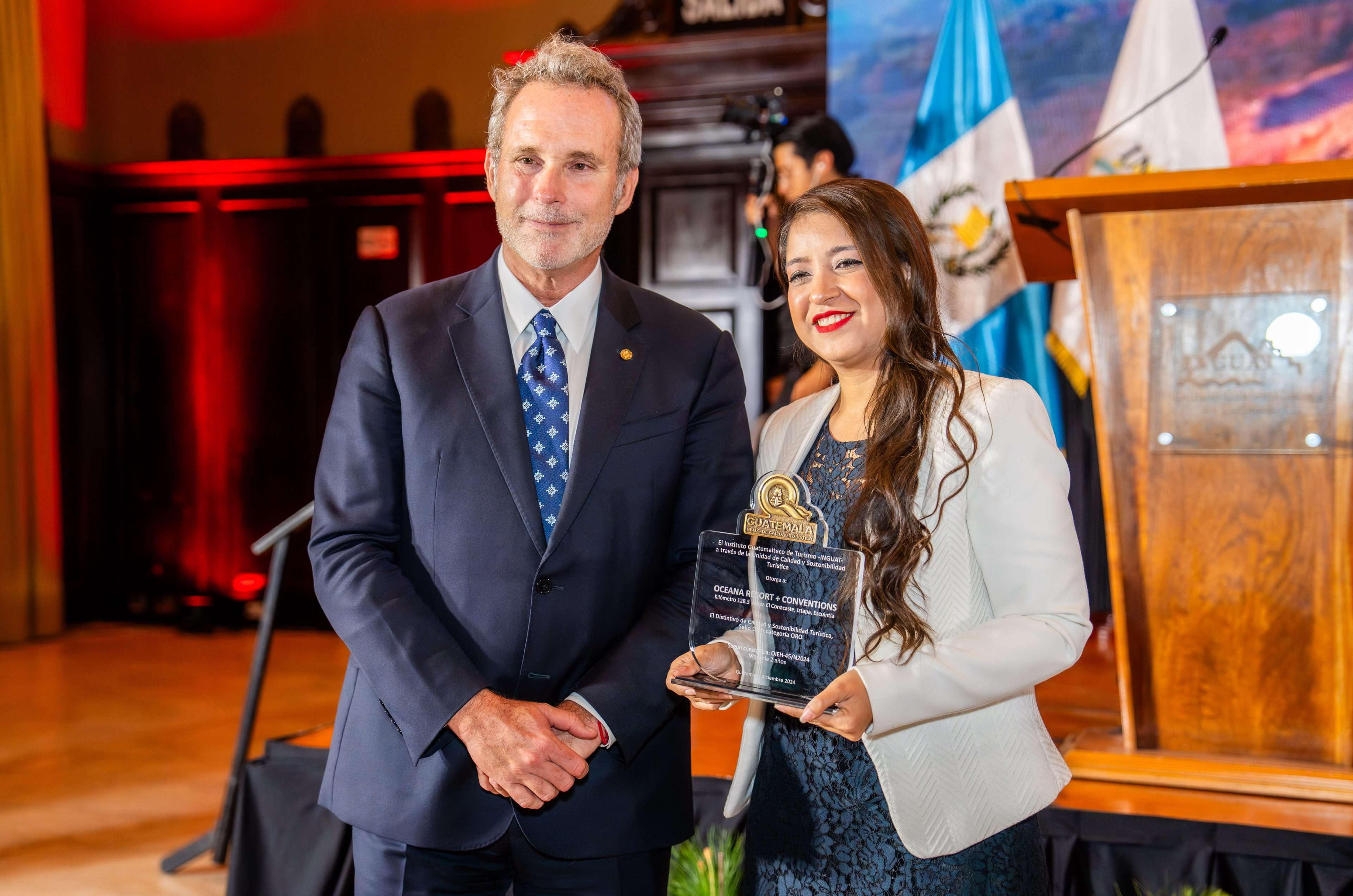 Oceana Resort + Conventions recibe el Sello Q Oro, un reconocimiento a la calidad turística en Guatemala