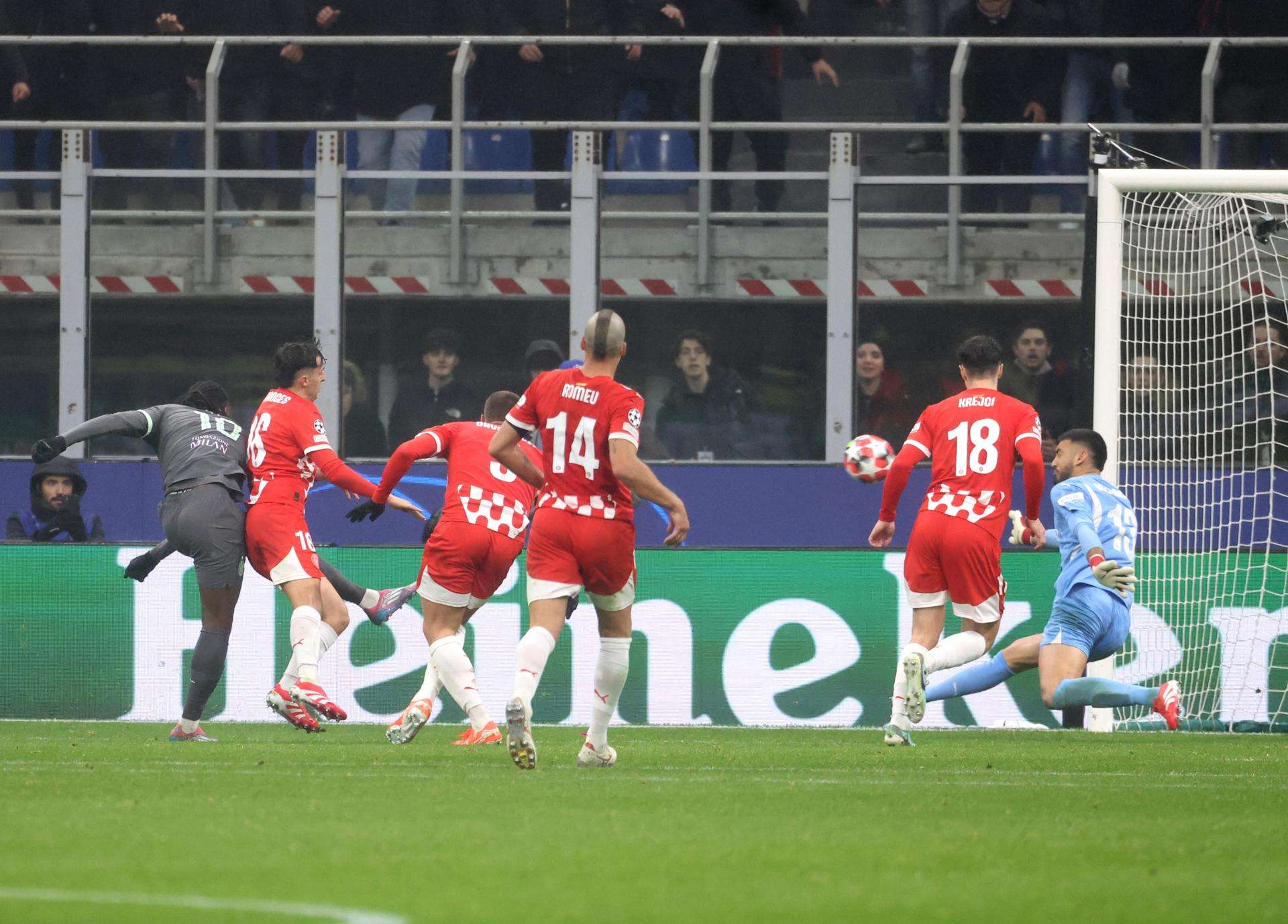 El Milan encadena la quinta victoria en Europa y sella la eliminación del Girona