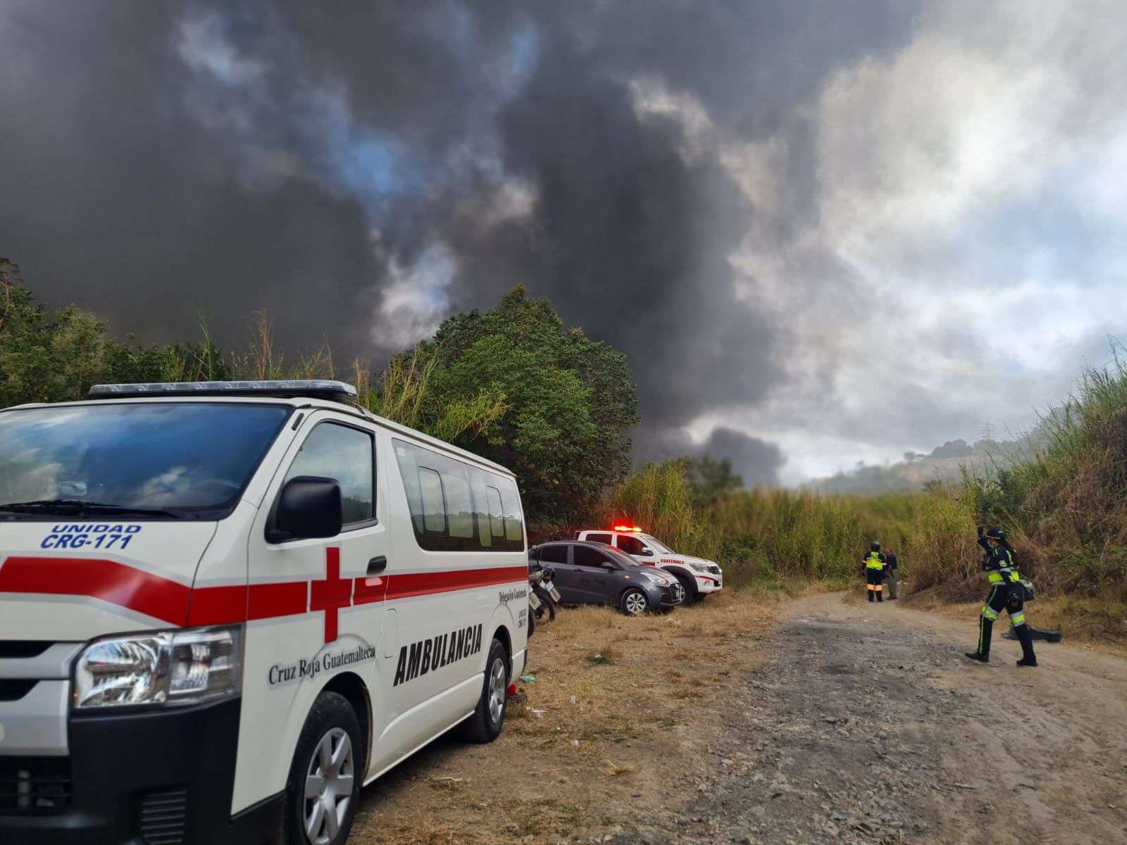 Cruz Roja reporta incendio en área del Preventivo de la Zona 18