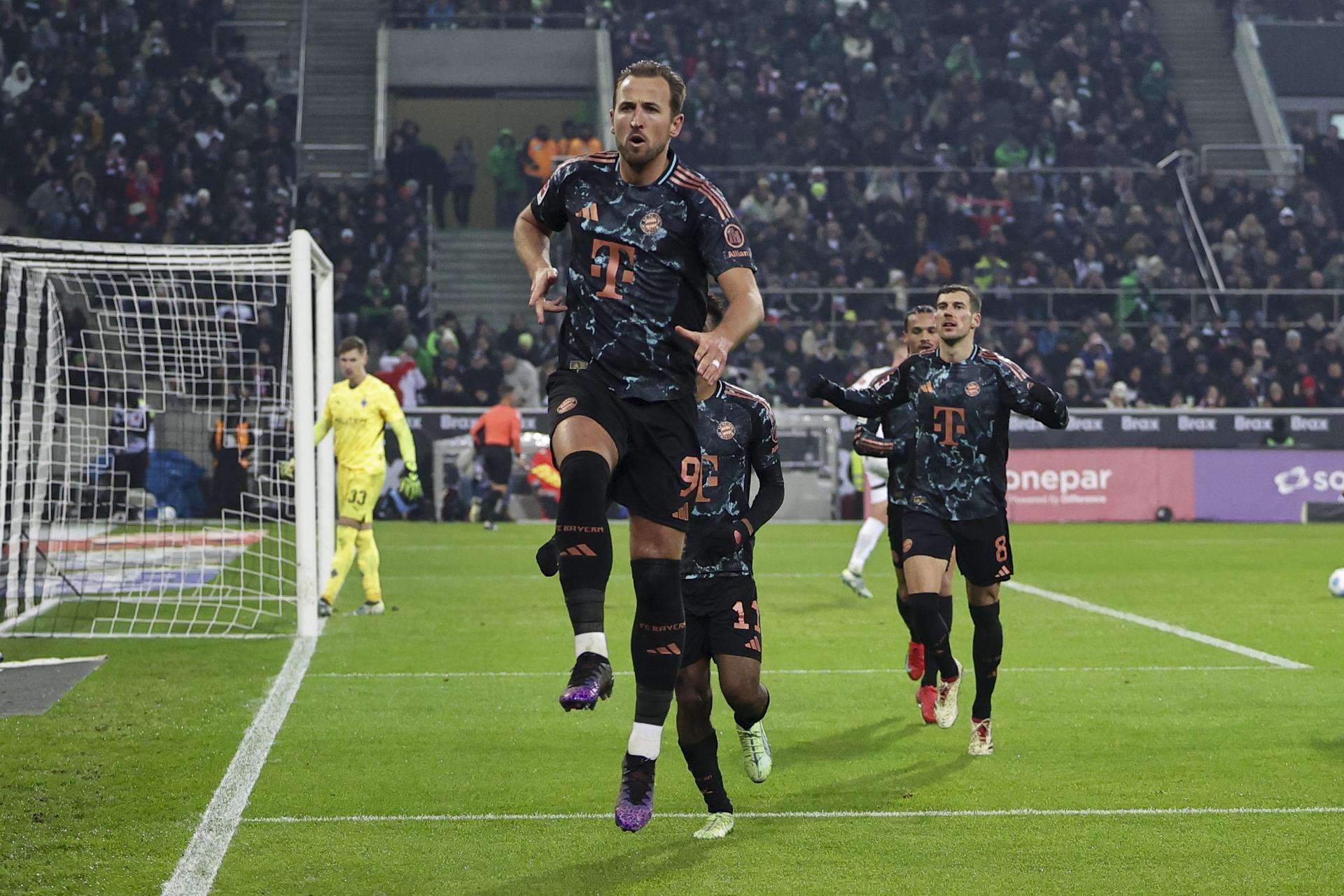 Harry Kane le da la victoria al Bayern sobre el Monchengladbach