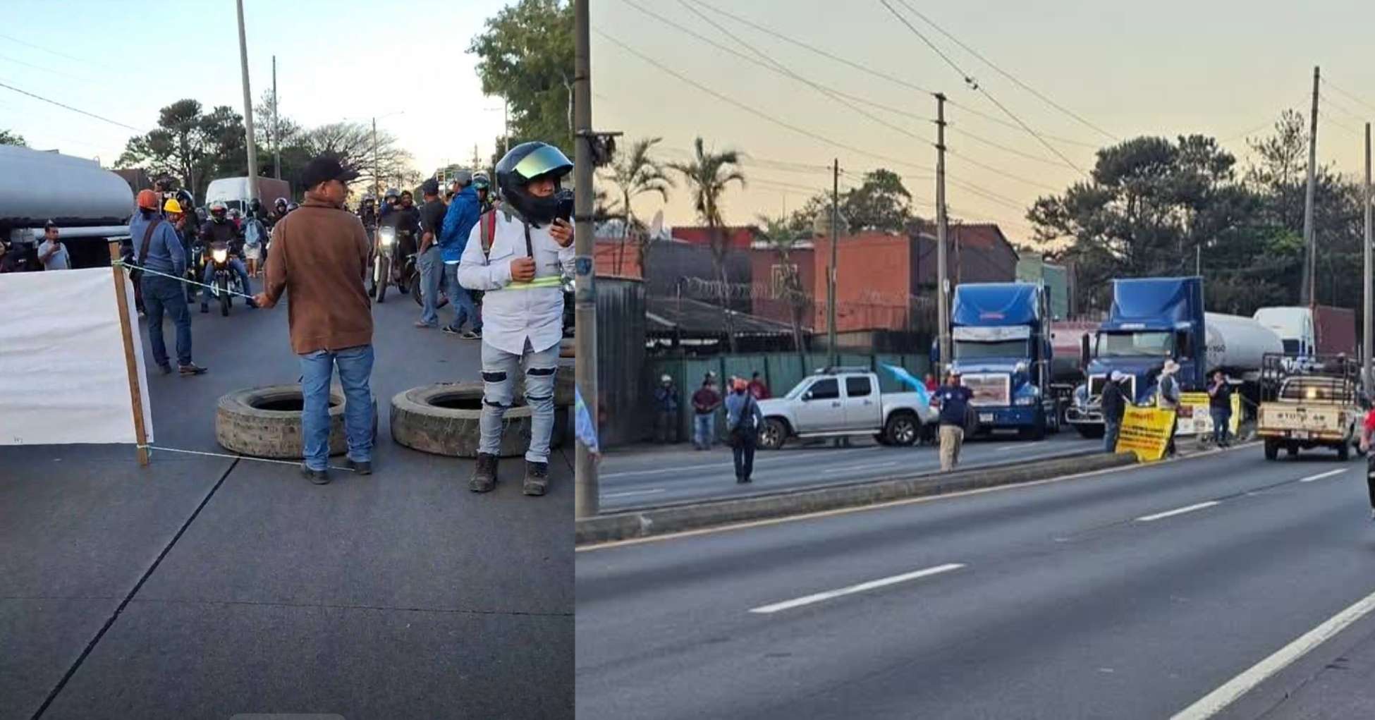 Esta es la razón por la que transportistas bloquean el km 36 ruta al Pacífico