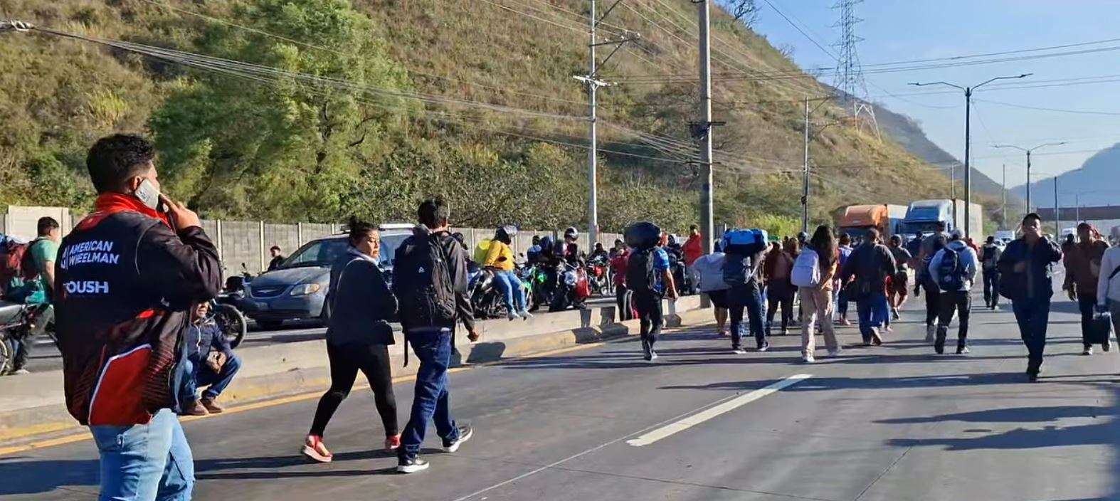 Esta es la razón por la que transportistas bloquean el km 36 ruta al Pacífico