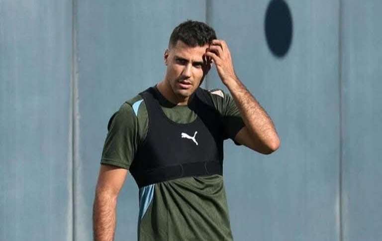 Rodri regresa a los entrenamientos individuales con el City