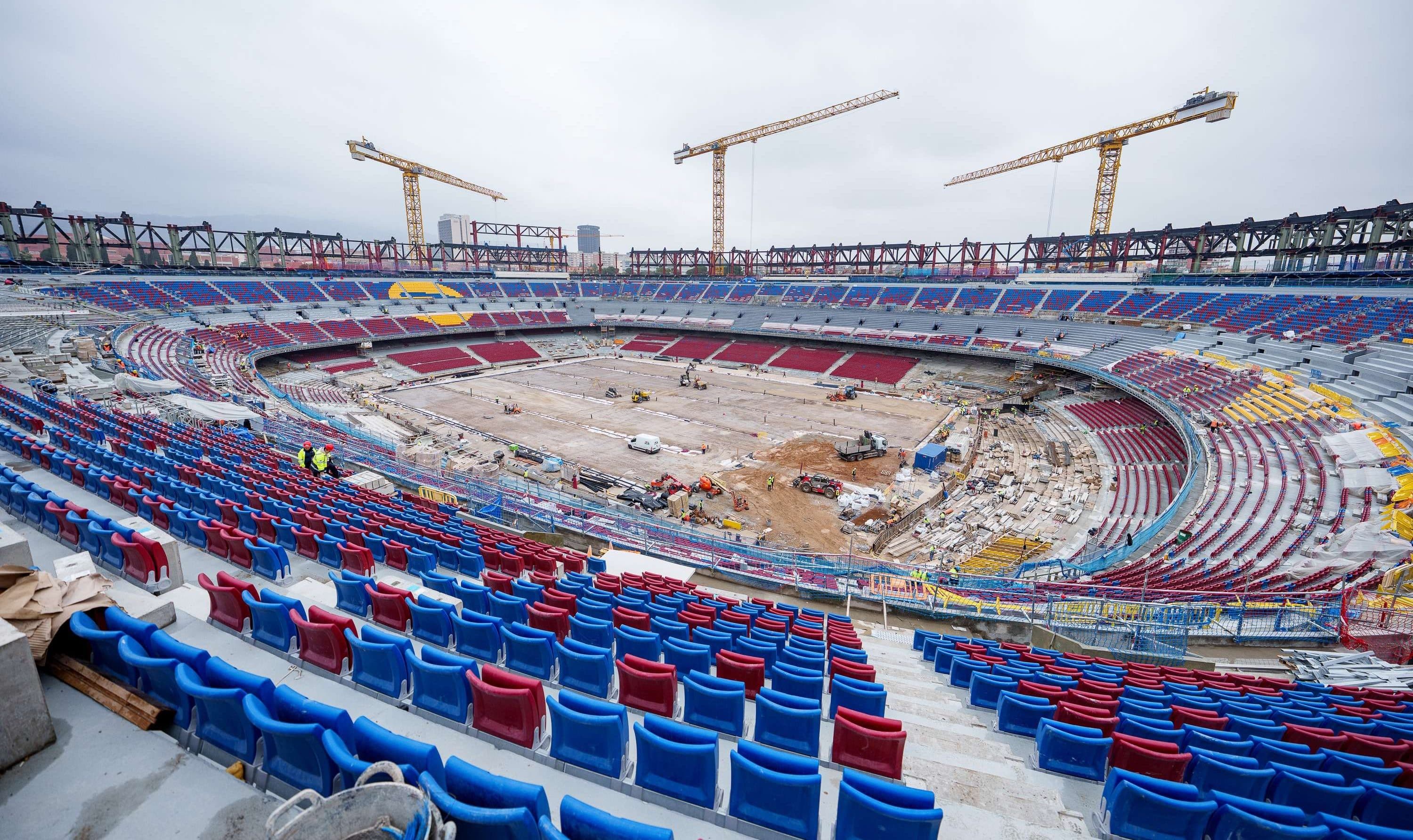 EN IMÁGENES | Así avanza la remodelación del Camp Nou de Barcelona