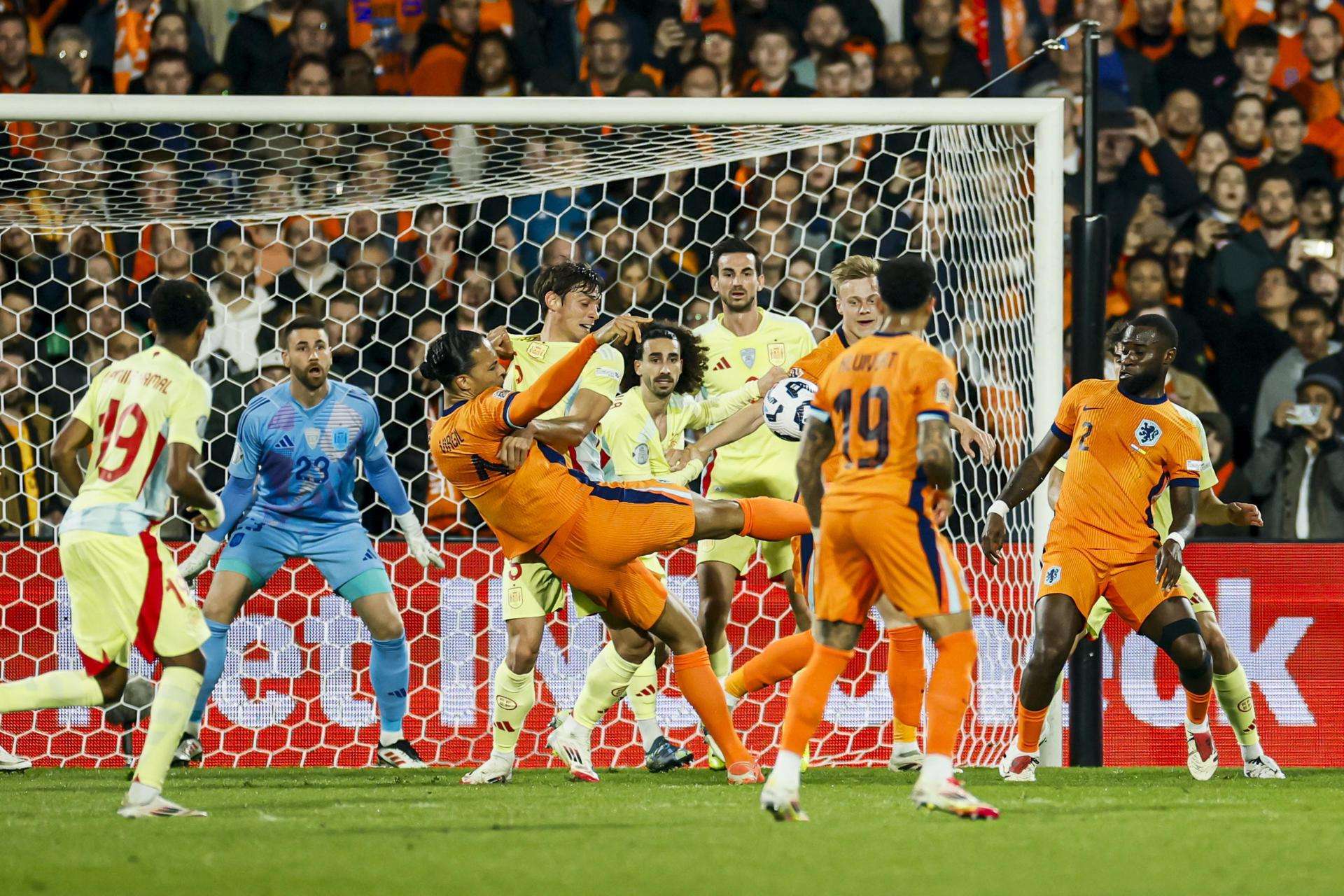 España salva un empate ante Países Bajos en el tiempo de prolongación