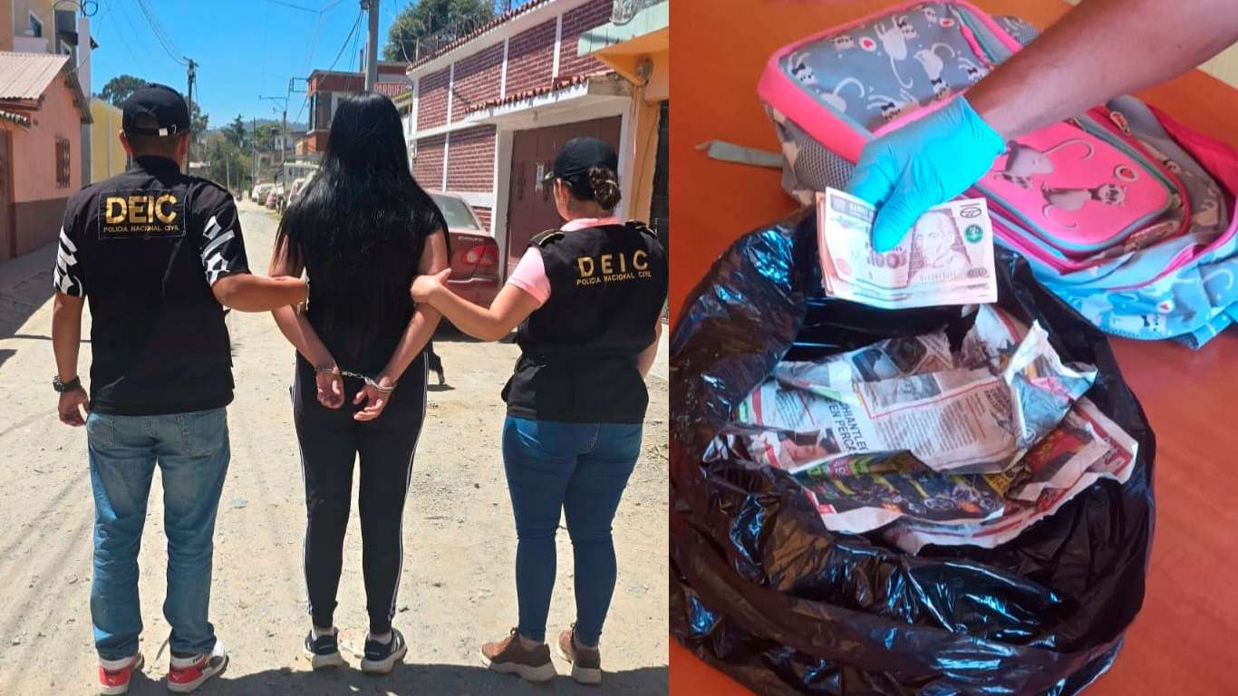 ¿Promesa de amor o chantaje? Mujer es capturada en Huehuetenango en pleno cobro de extorsión